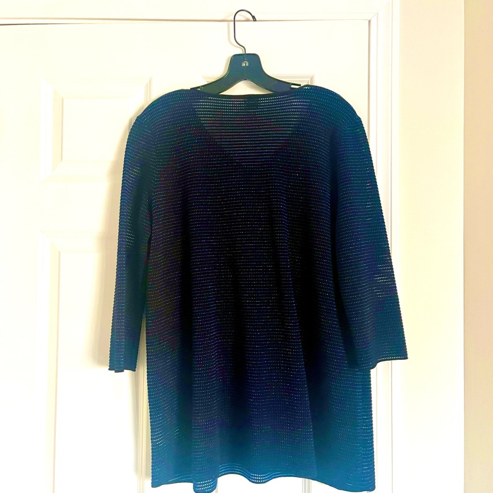 Armani Collezioni Navy V-Neck Sweater